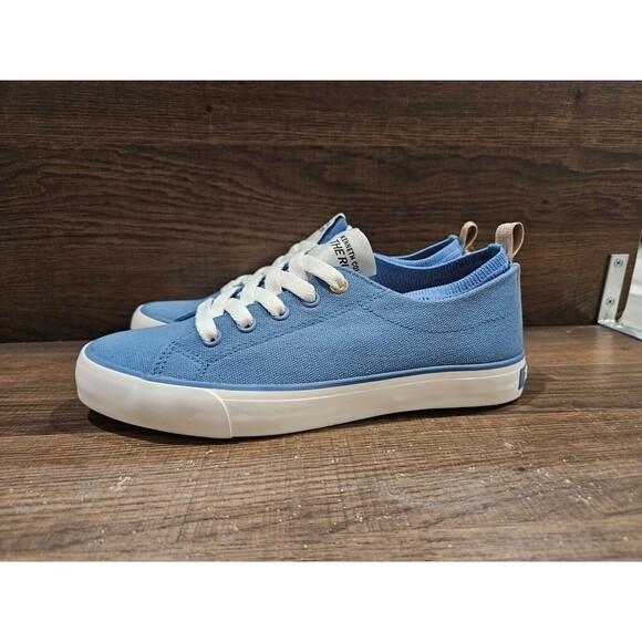 Kenneth Cole New York Women's The Run Canvas Lace-Up Sneakers Denim 10M New - Picture 1 of 10
